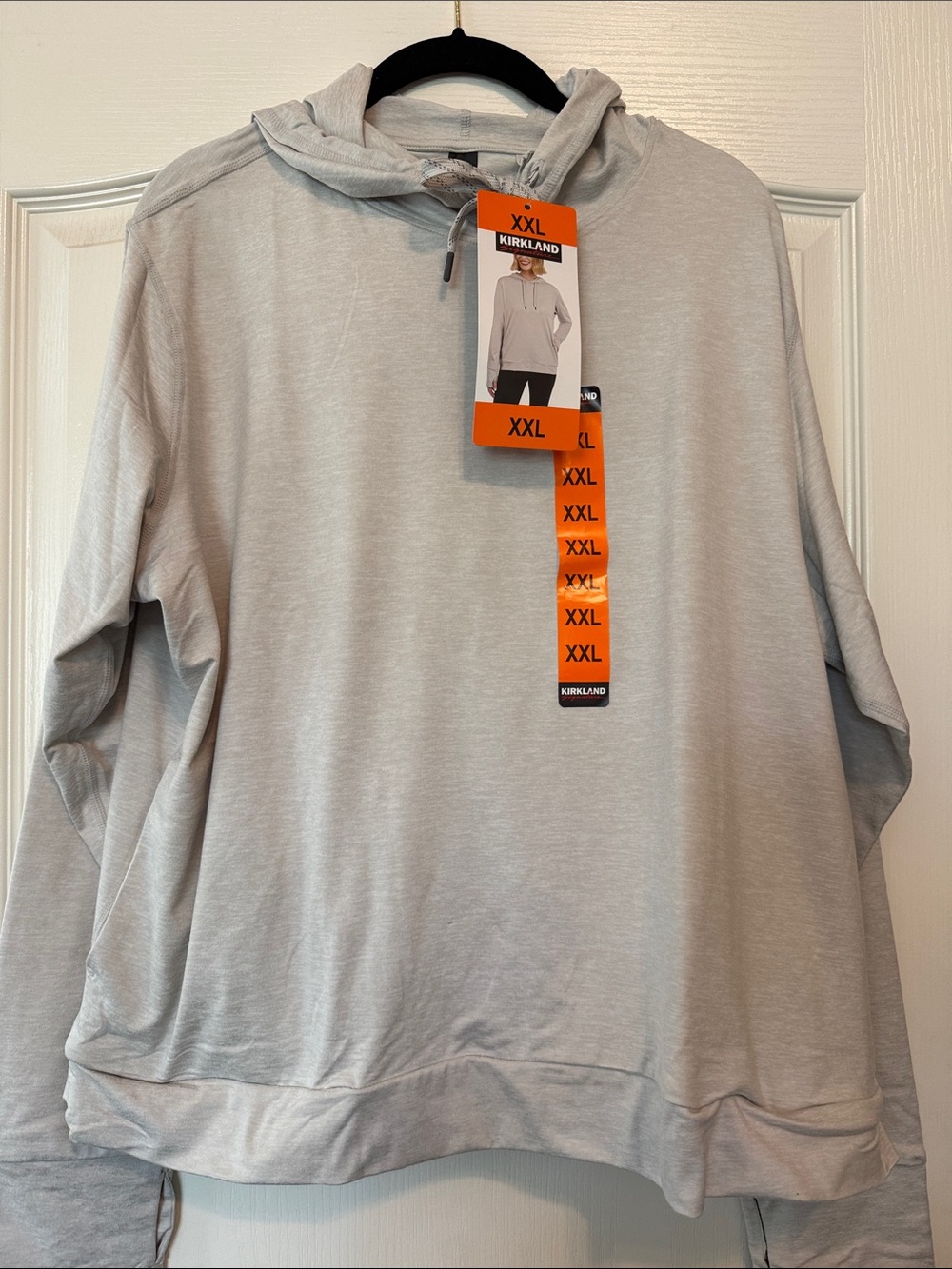 Kirkland Signature Light Gray Ladies’ Lightweight Pullover Hoodie